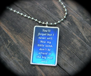 Book Quote Pendant - Big Bad Wolf - Shawn Reilly - Author Swag - The ...