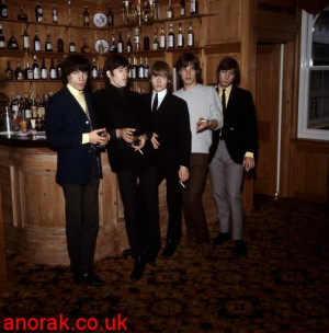 Rolling Stones from the left: Bill Wyman, Keith Richards, Brian Jones ...