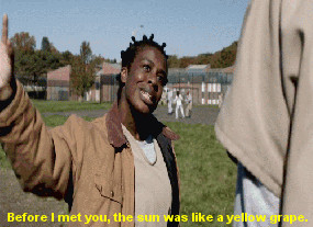 the sun was like a yellow grape