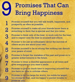 Promises That Can Bring Happiness by John Wooden - Poster #quote # ...