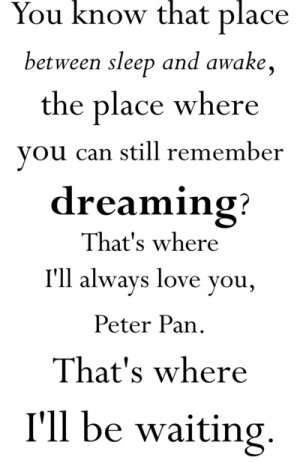 Peter Pan Wendy Tinkerbell Quote J. M. Barrie Art Print