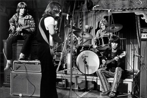 Eric Clapton, John Lennon, Mitch Mitchell and Keith Richards 1969