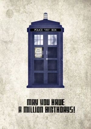 Doctor Who Happy Birthday Tags