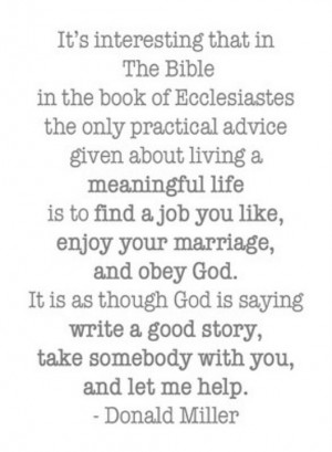 Donald Miller quote