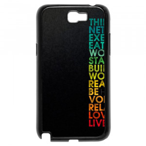 Multiple Positive Words Motivational Quotes Galaxy Note 2 Case