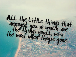 Never take things for granted