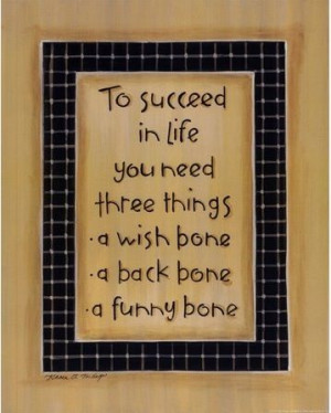 No bones about it. This is what you need, to succeed. : )