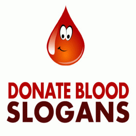 donate blood slogans