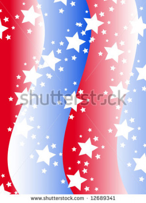 Stars And Stripes Red White