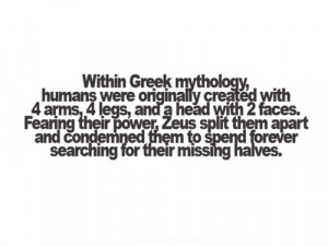 greek mythology I love it. At least here, we have equality for both ...