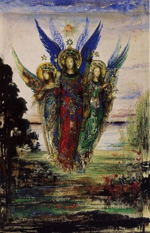 Evening Voices (1885) - Gustave MoreauGustav Mourear, Arty Arty ...