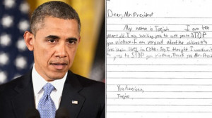 Kids Write Letters to Obama on Gun Control