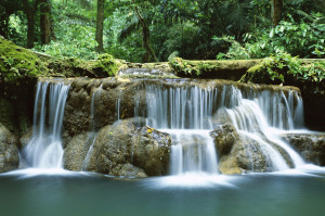 The waterfalls are commonly formed when a river is young. At that time ...