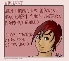 Yes,I'm an introvert. No,I'm not shy;)