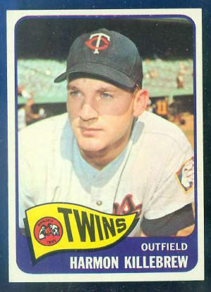 1965 Topps #400 Harmon Killebrew [#a] (Twins) Baseball cards value