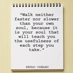 Walk Neither Faster Nor Slower