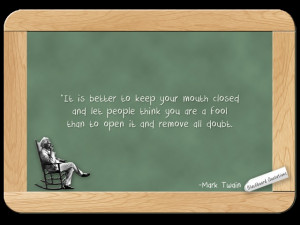 Mark Twain... on Fools