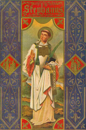 ... St. Stephen , on December 26th — and quotes a sermon by St