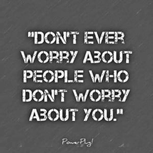 Don't worry...