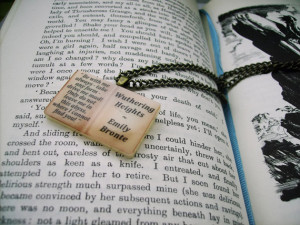 Wuthering Heights Book Necklace British Vintage Styled - HEATHCLIFF ...