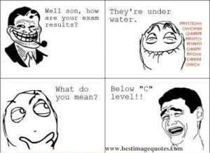 Title: Funny Trolls #1: Son’s exam result.