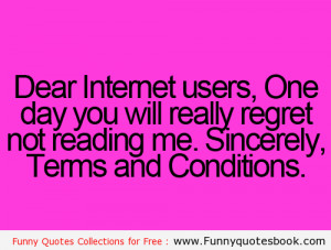 Funny message for Internet Users - Funny Quotes