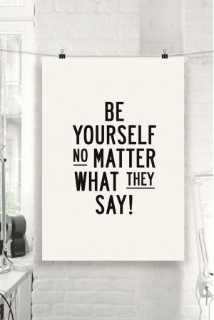 Motivational Quote Typographic Print 