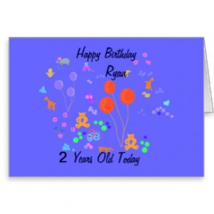 Happy Birthday 2 year old Greeting Cards