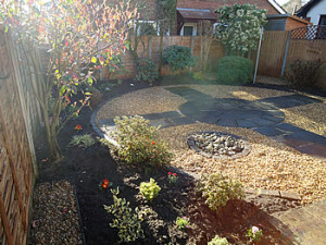 small garden landscaping landscape gardening job in stevenage