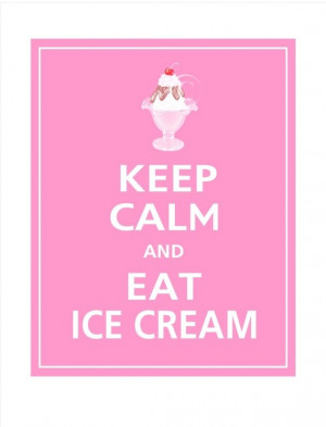 ... and EAT ICE CREAM Print 8x10 (Color featured: Bubblegum--over 700