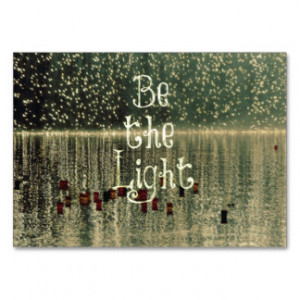 Inspirational Quote: Be the Light Large Business Cards (Pack Of 100)