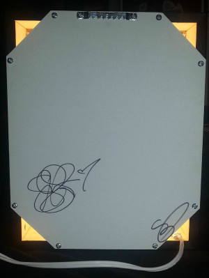 Summer Glau signed a Firefly quote lightbox for a charity at Portland ...