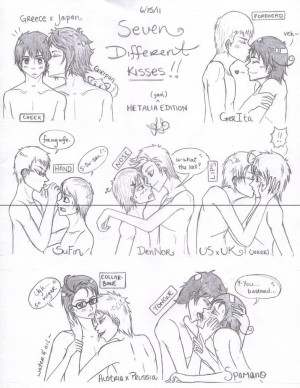 Types Of Kisses Aph - types of kisses. by