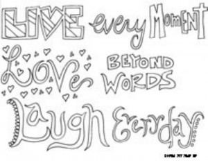 Quotes Coloring Pages Credited