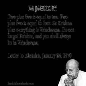 Srila Prabhupada Quotes For Month January 24