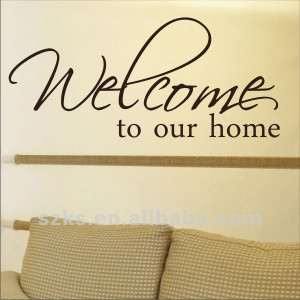 vinyl home decorative wall decal &self-adhesive wall quote sticker