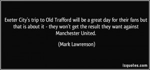 Quotes About Manchester United Fans ~ David and Goliath Archives | The ...