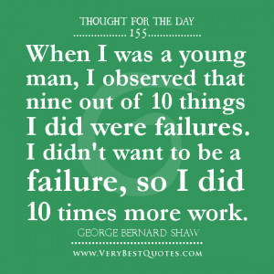 hard work quotes, failure quotes, thought of the day