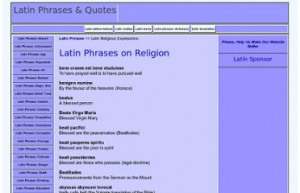 Latin Phrases >> Latin Religious Expressions bene orasse est bene ...