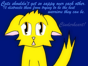 Lionblaze Quote, Cinderheart by catz537