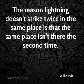 Willie Tyler - The reason lightning doesn't strike twice in the same ...