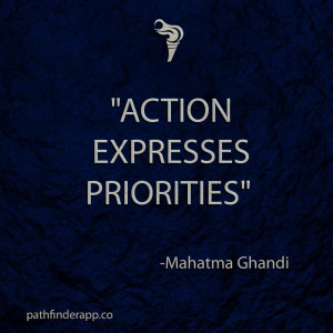 Action Expresses Priorities