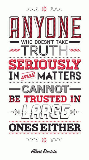 Albert Einstein Quote on TRUTH