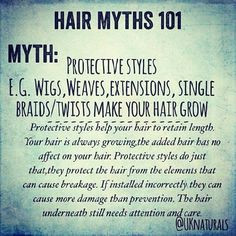 Weaves, wigs and extensions are not always protective. Just saying ...