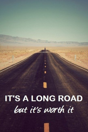 cute, long, quote, road
