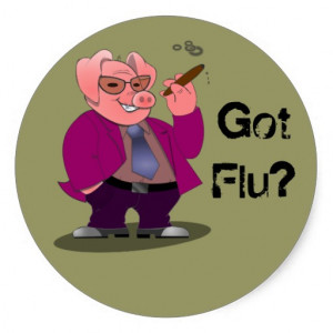 Swine Flu Stickers
