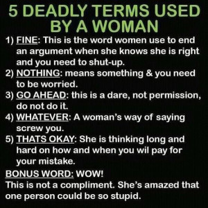Women sayings