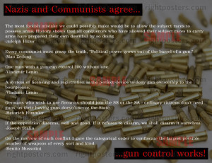 Communist and Nazi Gun Quote Poster