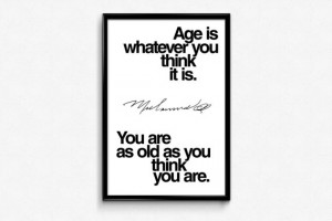 Muhammad Ali Inspirational Age Quote Poster Downloadable Digital JPG ...