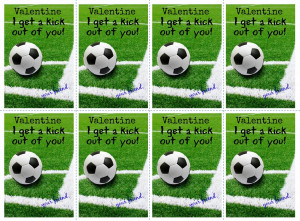 ... press here is a printable soccer valentine for your young soccer fan